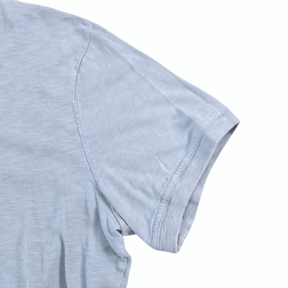 J.Crew Henley Shirt Mens XL Blue Slub Cotton Classic Short Sleeve L1965 Casual - Picture 6 of 9